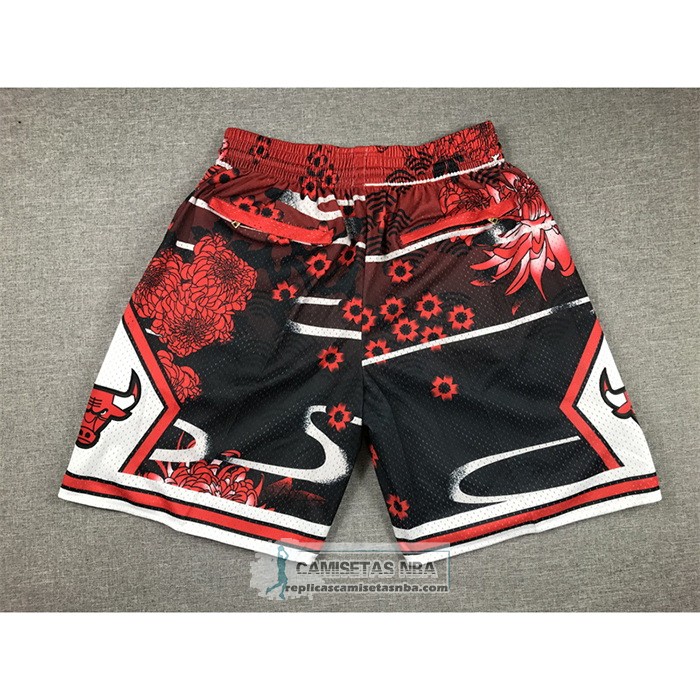 Pantalone Chicago Bulls Lunar New Year Mitchell & Ness Just Don Rojo